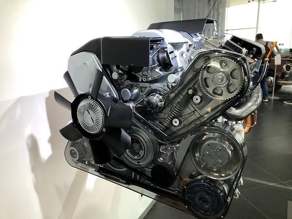3.7 litre eight-cylinder engine