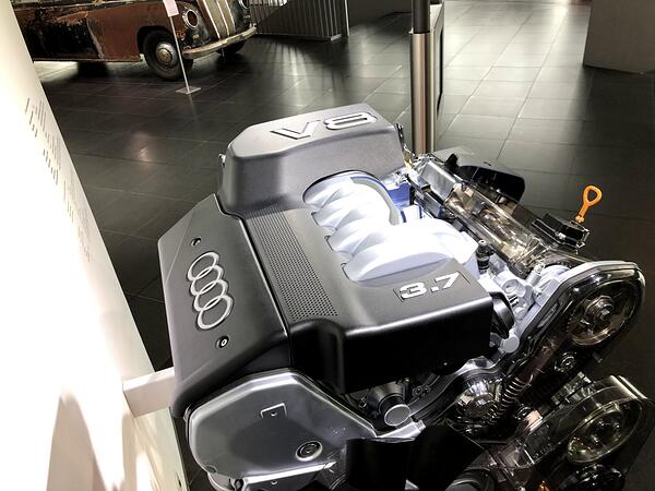 3.7 litre eight-cylinder engine