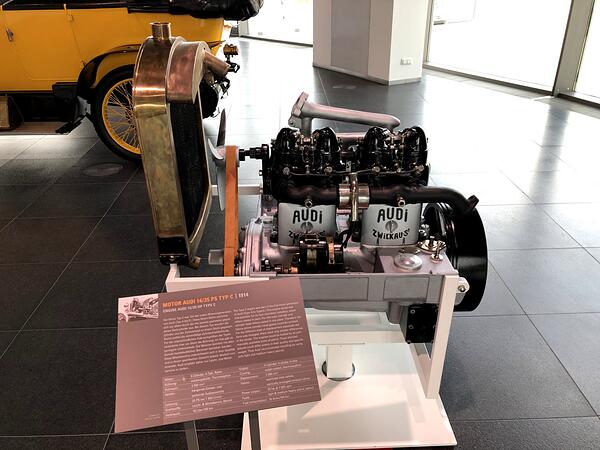 Motor Audi 14/35 PS Type C, 1914